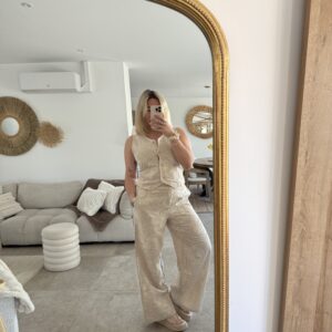 PANTALON A BRODERIE