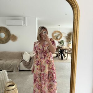 ESME - ROBE LONGUE A FLEURS
