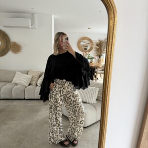 PANTALON LARGE LEPOARD