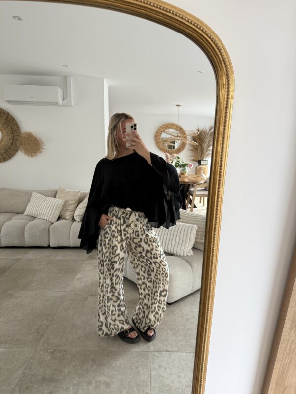 PANTALON LARGE LEPOARD