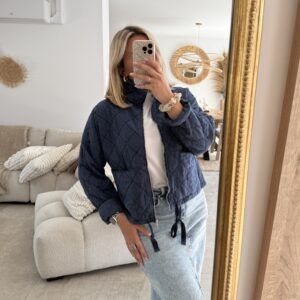 VESTE MATELASSEE  - BLEU MARINE