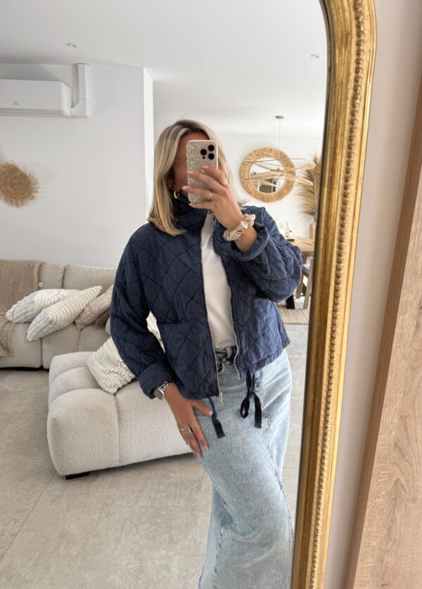 VESTE MATELASSEE  - BLEU MARINE