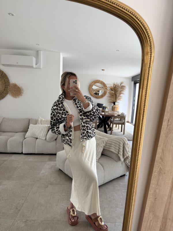VESTE MATELASSEE  - LEOPARD – Image 2