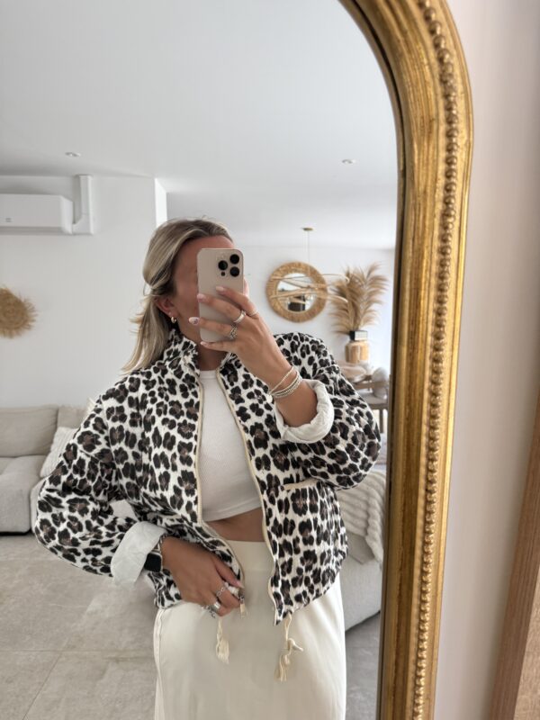 VESTE MATELASSEE  - LEOPARD