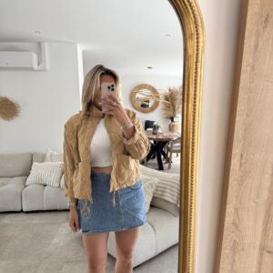 VESTE MATELASSEE  - CAMEL