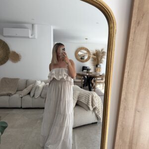 ROBE LONGUE - ABY - VOLANTS