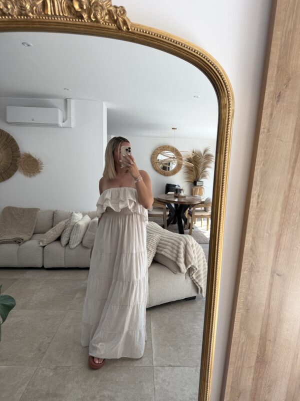 ROBE LONGUE - ABY - VOLANTS