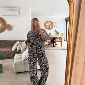 COMBINAISON LEOPARD GAZ DE COTON