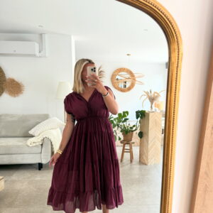 ROBE BORDEAU SALVIA