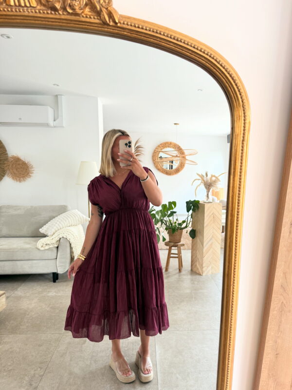 ROBE BORDEAU SALVIA