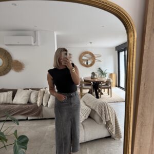 JUPE EN JEANS - CLOUS ALMA