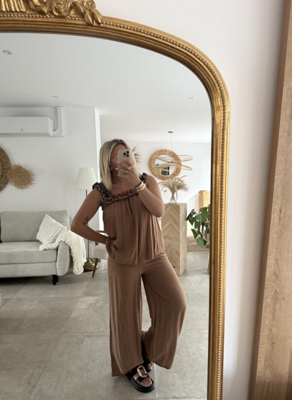 ENSEMBLE LEOPARD - CAMEL