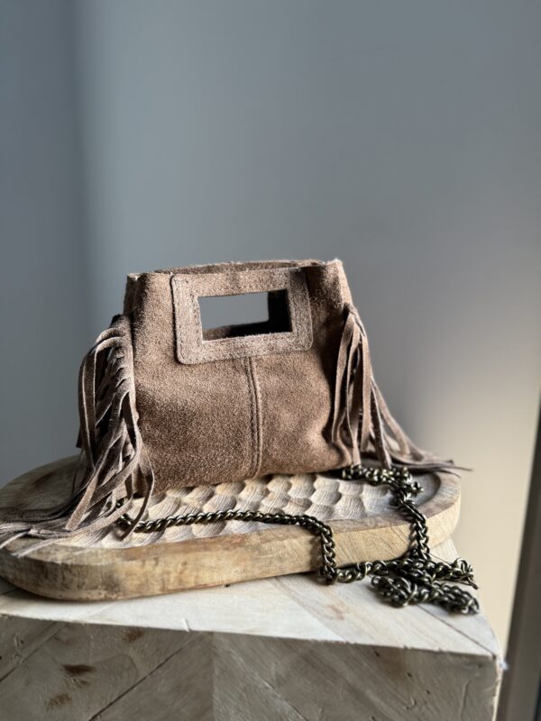 JUNE - SAC EN CUIR TAUPE