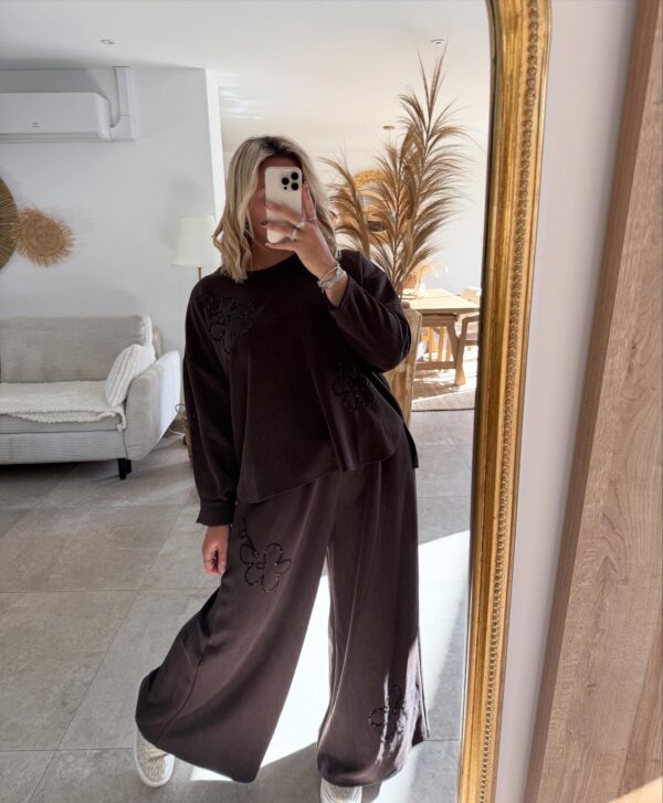 ENSEMBLE STRASS PANTALON & PULL - GRANDE TAILLE – Image 2