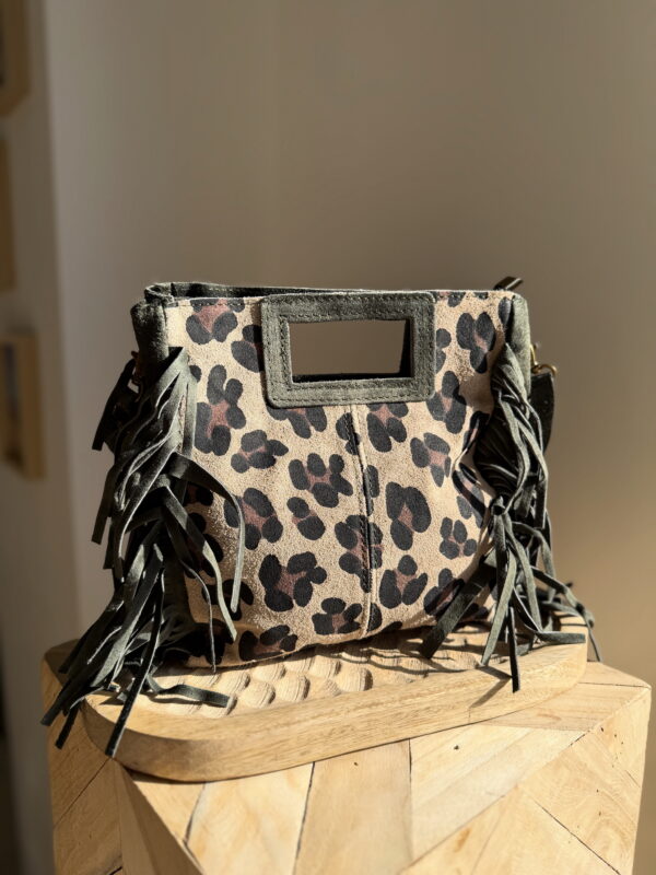 LEOPARD - SAC EN CUIR KAKI
