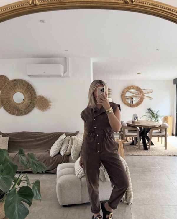 COMBINAISON EN JEANS CHOCOLAT