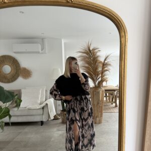 PULL SANS MANCHE NOIR