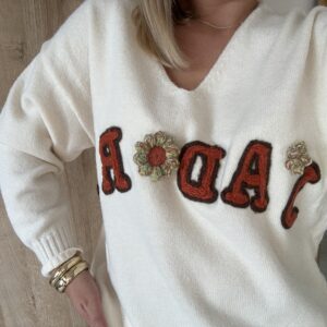PULL JADORE BEIGE - COLLECTION GRANDE TAILLE