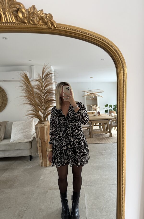 ROBE À MOTIFS ZEBRE