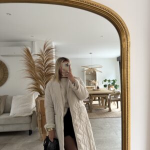MANTEAU MATELASSÉ BEIGE