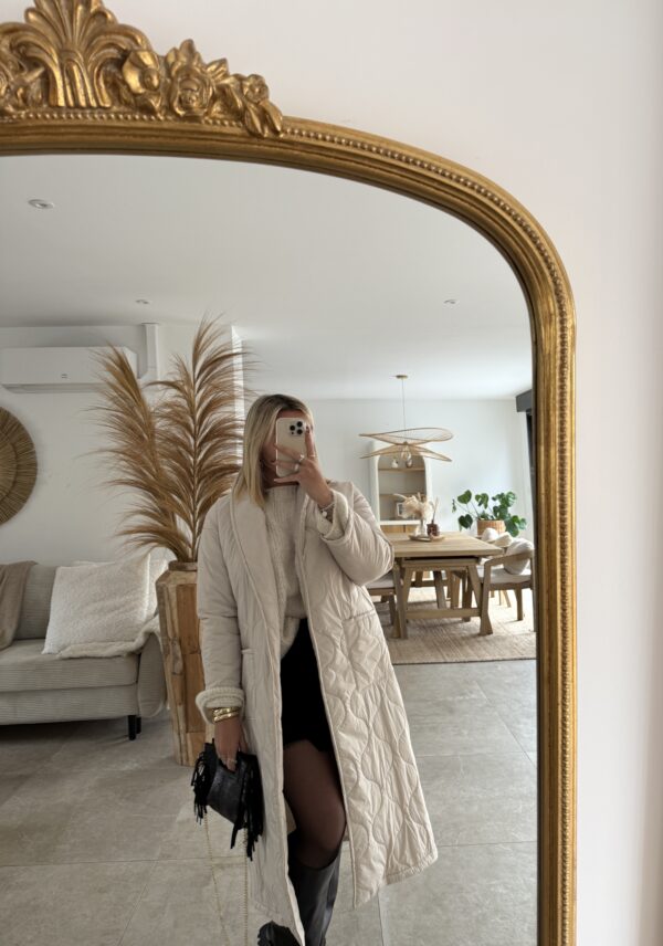 MANTEAU MATELASSÉ BEIGE