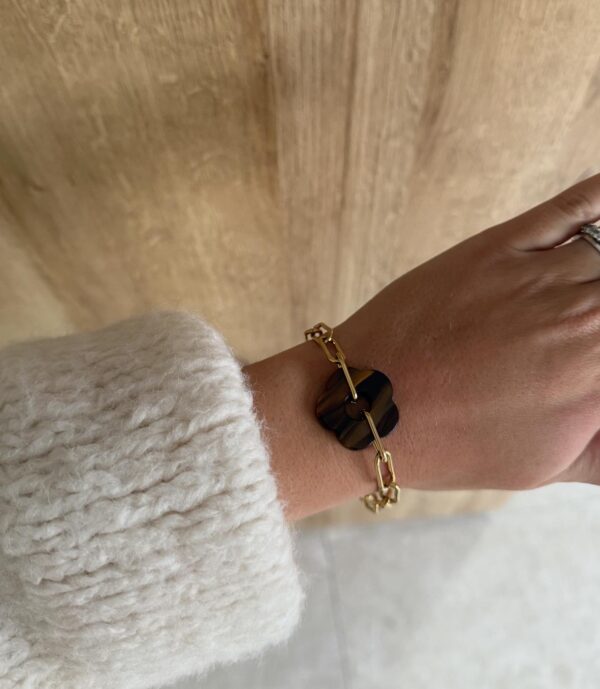 BRACELET FLEUR CHOCO
