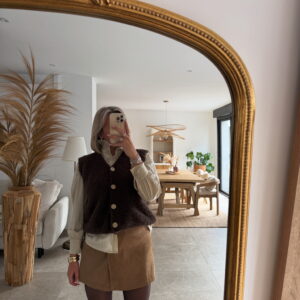 PULL SANS MANCHES CHOCO