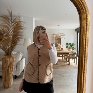 GILET SANS MANCHES LEOPARD