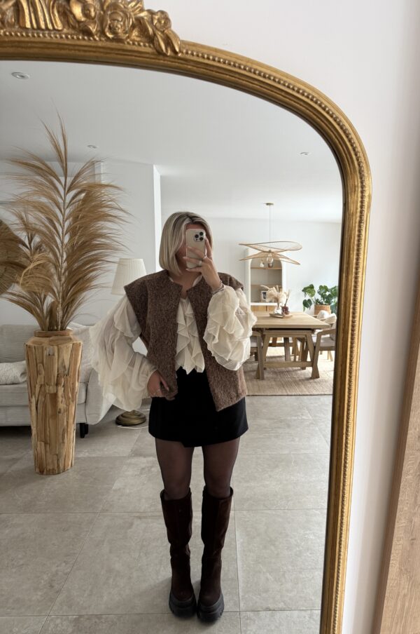 BLOUSE ROMANCE BEIGE – Image 2