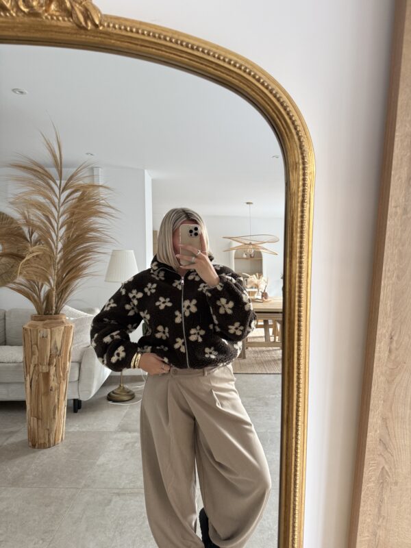 MANTEAU À MOTIFS FLEURS