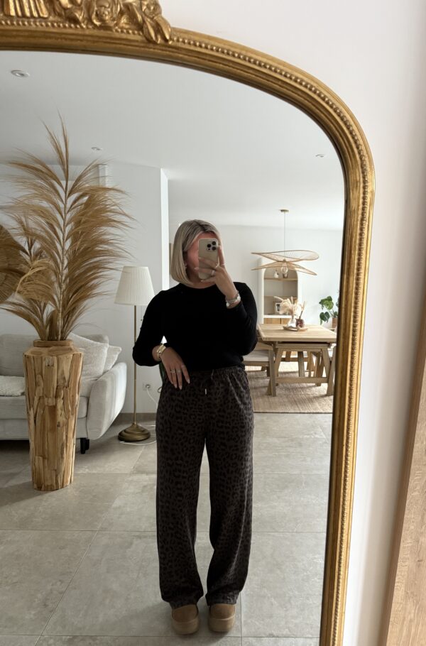 PANTALON LEOPARD EFFET JOGGING – Image 2