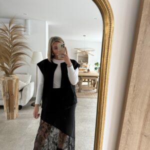 GILET SANS MANCHES NOIR