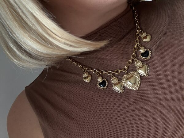 COLLIER CHARMS EN ACIER INOXYDABLE