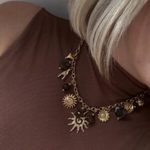 COLLIER CHARMS EN ACIER INOXYDABLE