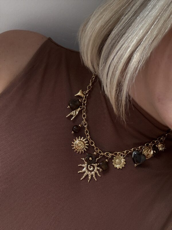 COLLIER CHARMS EN ACIER INOXYDABLE