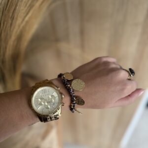 BRACELET LEOPARD CHARMS EN ACIER INOXYDABLE