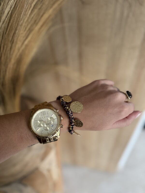 BRACELET LEOPARD CHARMS EN ACIER INOXYDABLE