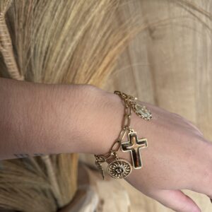 BRACELET CHARMS EN ACIER INOXYDABLE