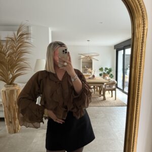 BLOUSE ROMANCE CHOCO