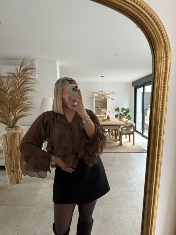 BLOUSE ROMANCE CHOCO