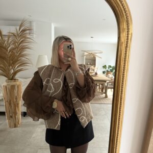 GILET SANS MANCHES BEIGE