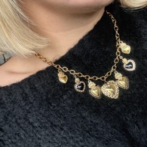 COLLIER CHARMS EN ACIER INOXYDABLE