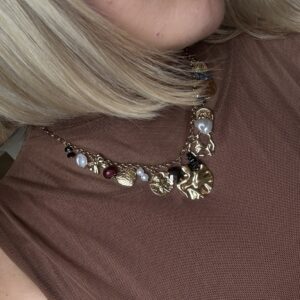 COLLIER CHARMS EN ACIER INOXYDABLE