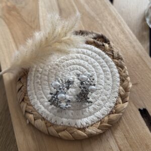 BOUCLES EN ACIER INOXYDABLE ARGENT