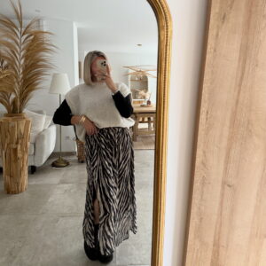 PULL SANS MANCHE BEIGE