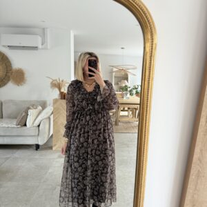 ROBE LONGUE MARIUS MARRON