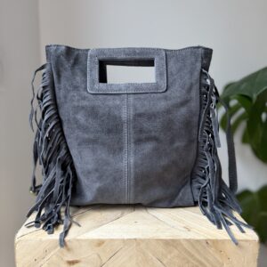 JUNE - SAC EN CUIR GRIS