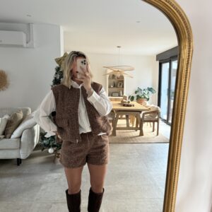 ENSEMBLE LOENIE - VESTE SANS MANCHES