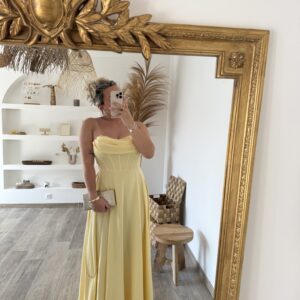 ROBE SIGNATURE JAUNE PASTEL