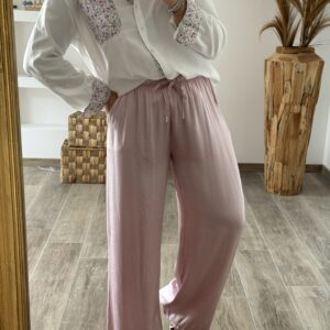 PALAZZO EN SATIN ALMA